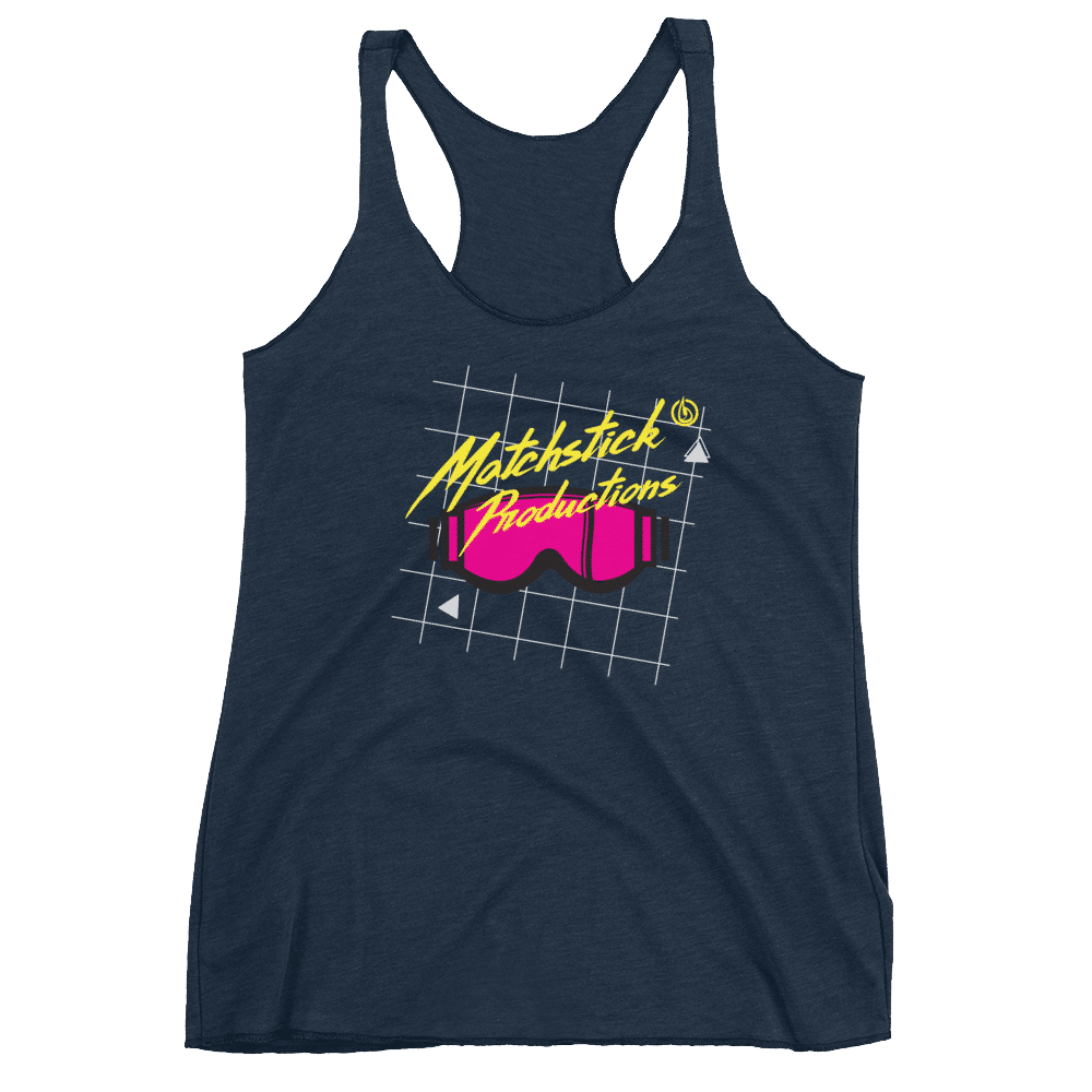 80's Throwback - Women's Racerback Tank - Matchstick Productions