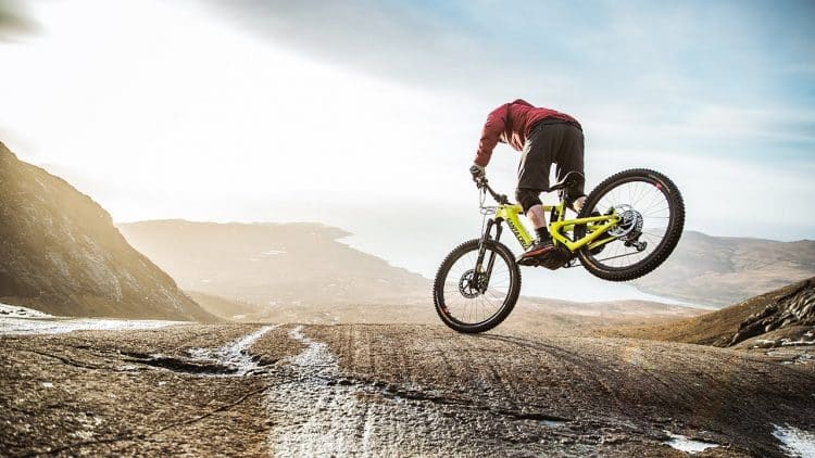 Danny Macaskill rides impossible rock face on Santa Cruz eBike.